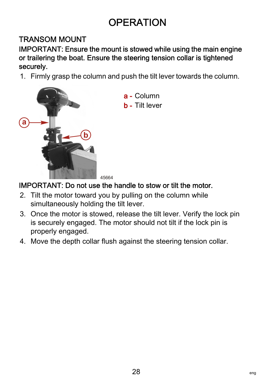 Operation | MotorGuide VariMAX User Manual | Page 32 / 53