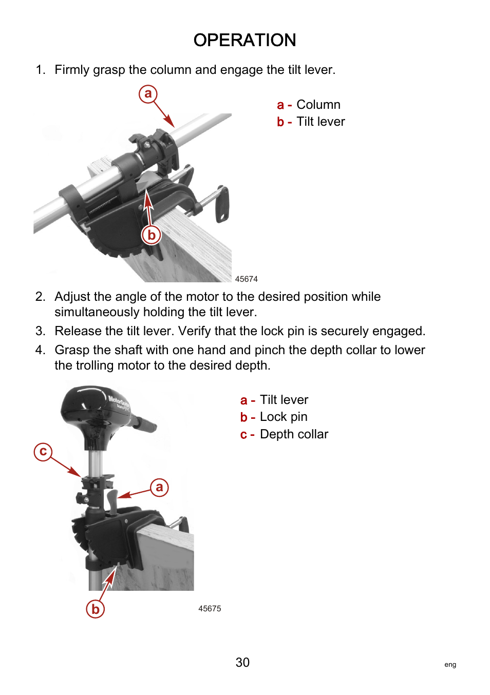 Operation | MotorGuide VariMAX User Manual | Page 34 / 53