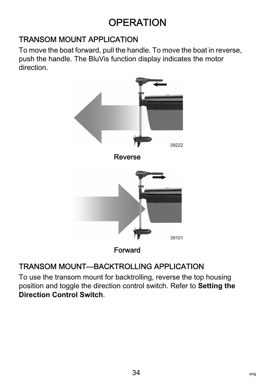 Operation | MotorGuide VariMAX User Manual | Page 38 / 53