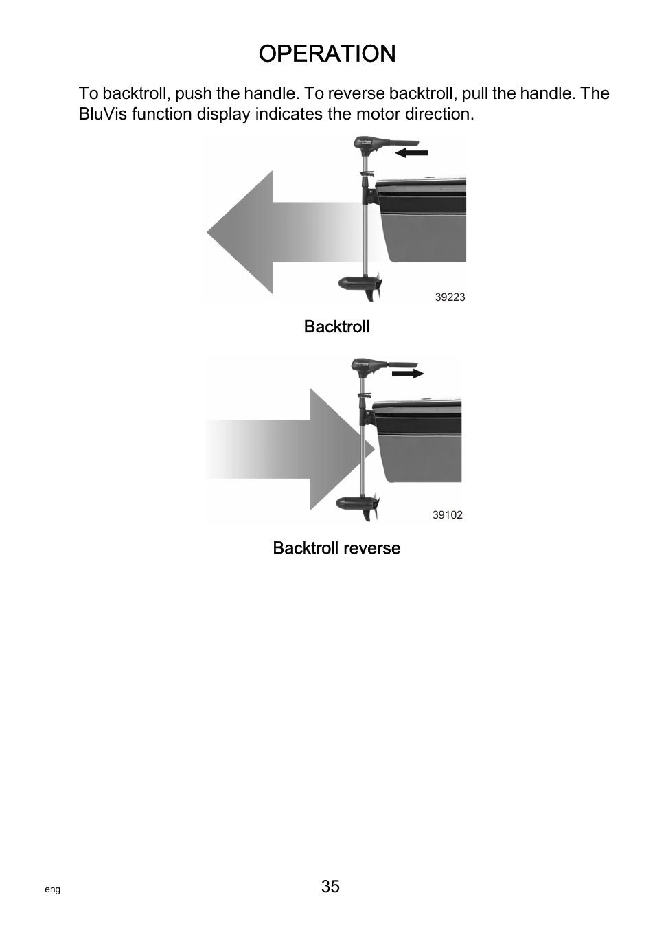 Operation | MotorGuide VariMAX User Manual | Page 39 / 53