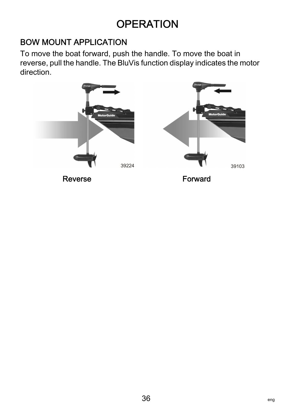 Operation | MotorGuide VariMAX User Manual | Page 40 / 53