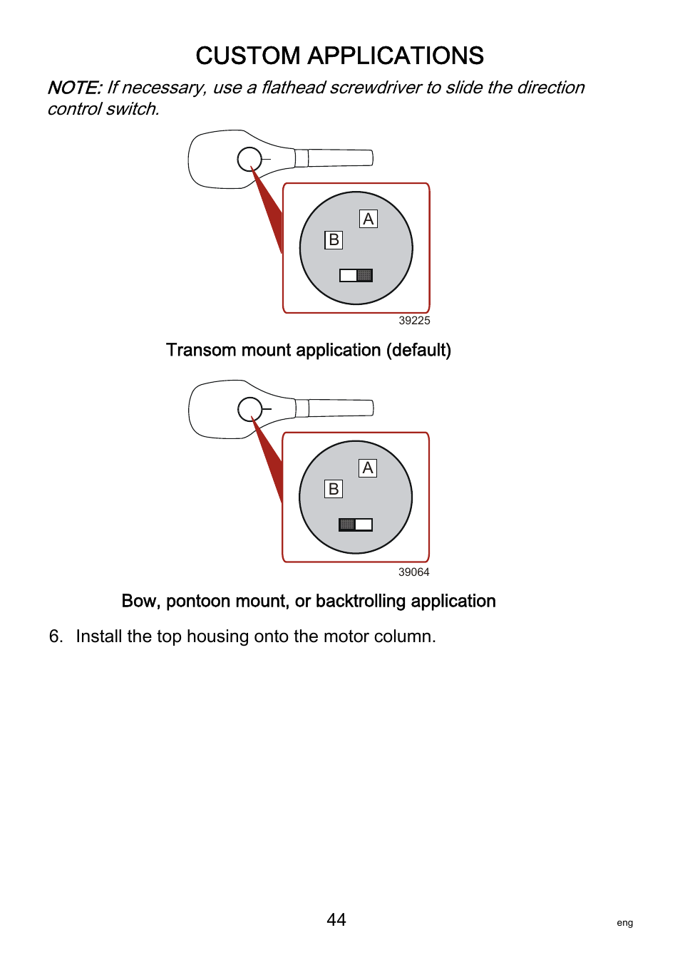 Custom applications | MotorGuide VariMAX User Manual | Page 48 / 53