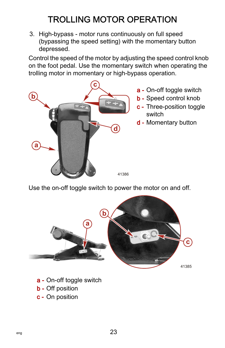 Trolling motor operation | MotorGuide Tour Series User Manual | Page 27 / 37