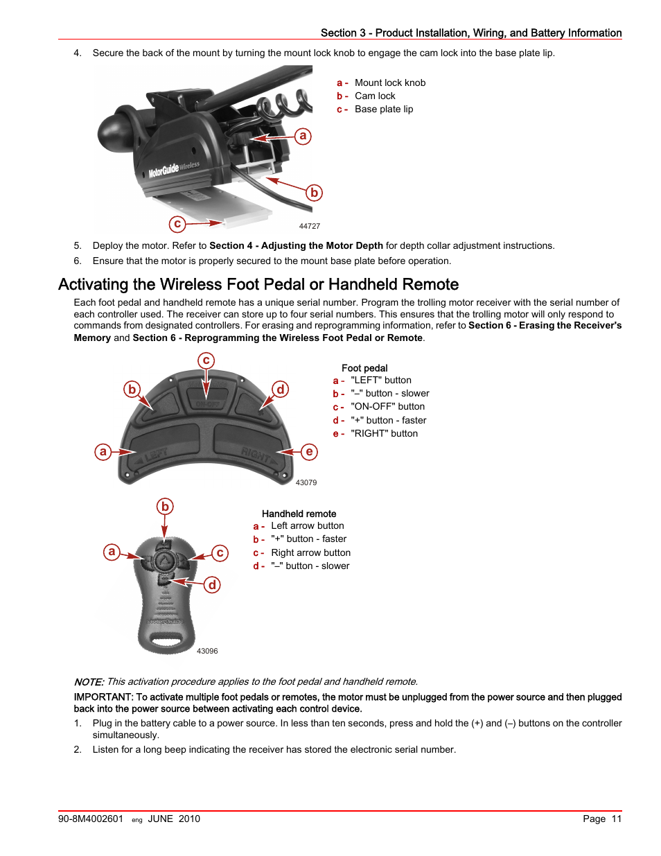 MotorGuide Wireless User Manual | Page 15 / 32