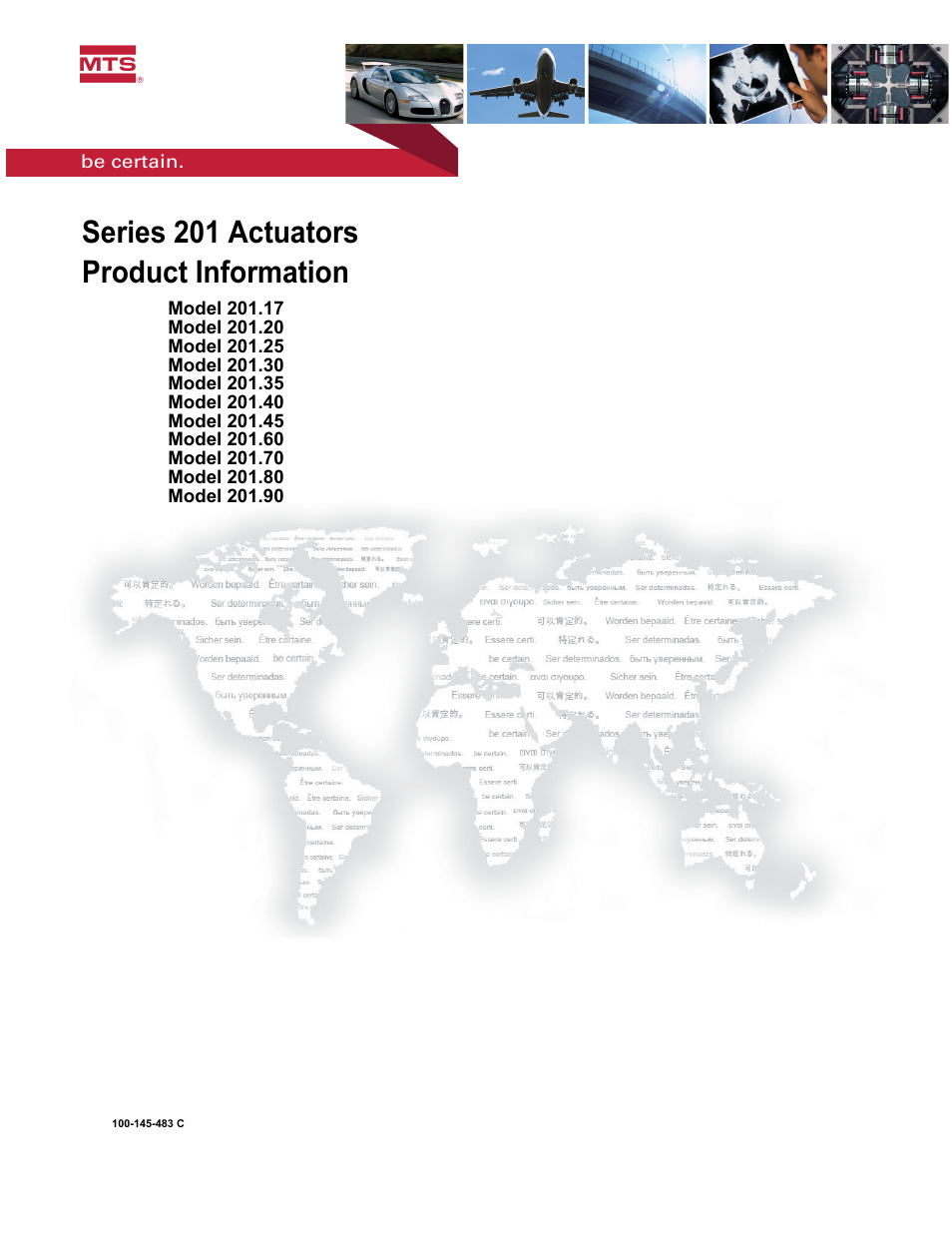 MTS Series 201 Actuators User Manual | 40 pages