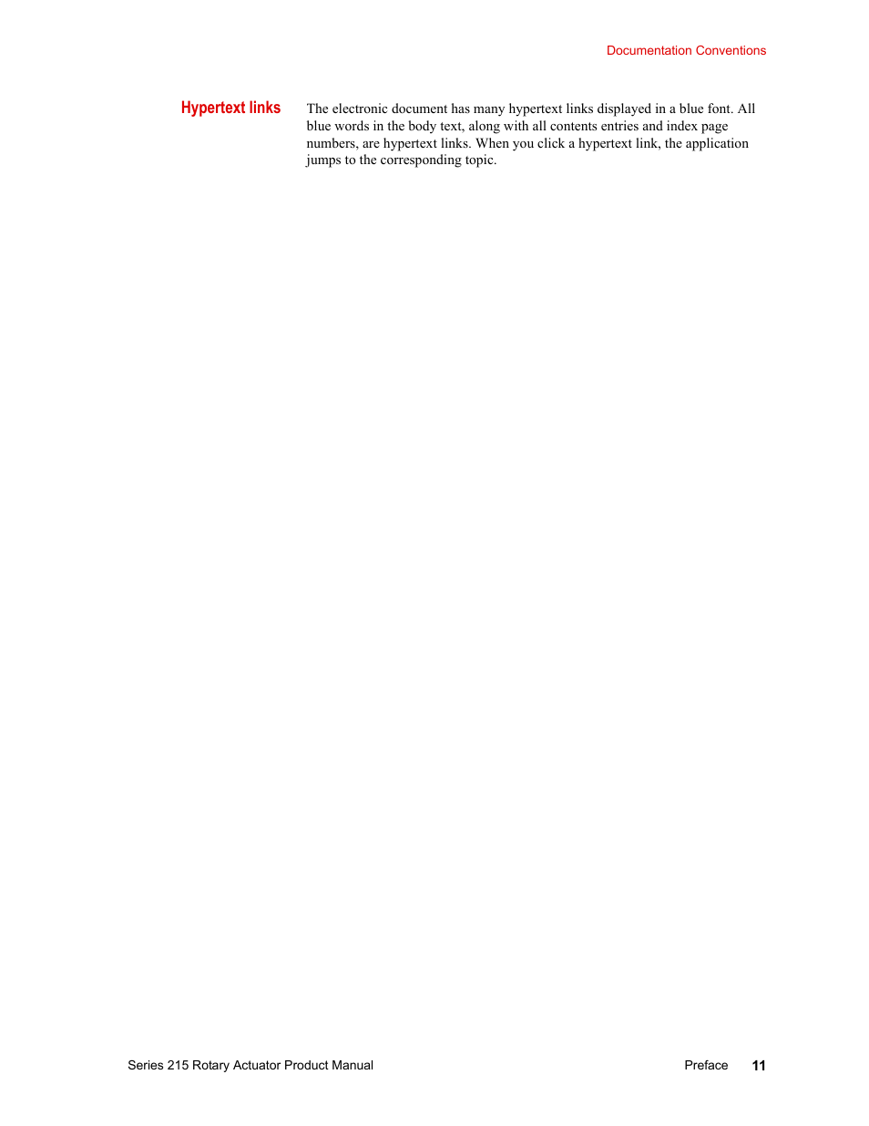 Hypertext links | MTS Series 215 Rotary Actuator User Manual | Page 11 / 68