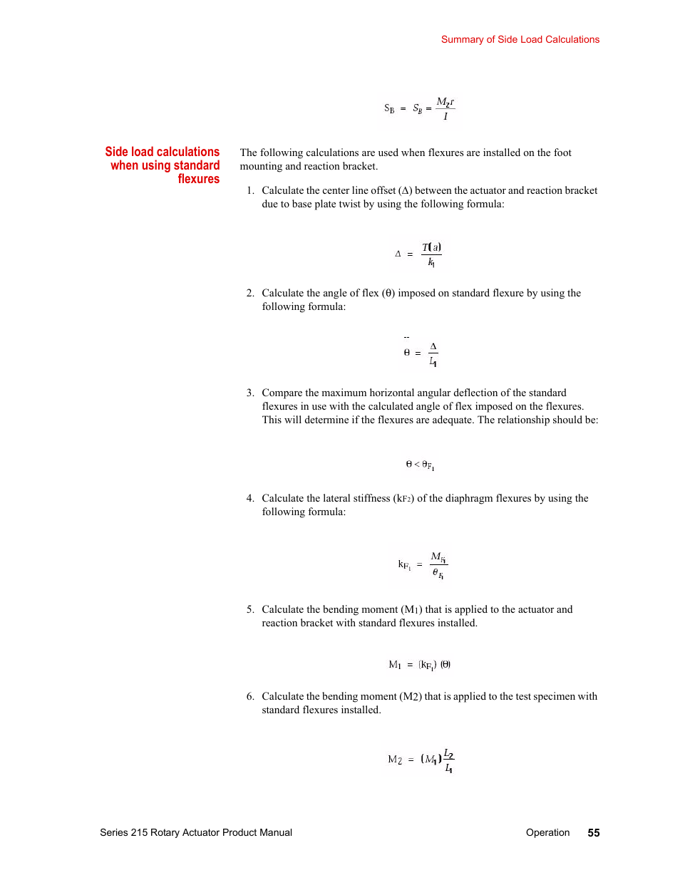 MTS Series 215 Rotary Actuator User Manual | Page 55 / 68