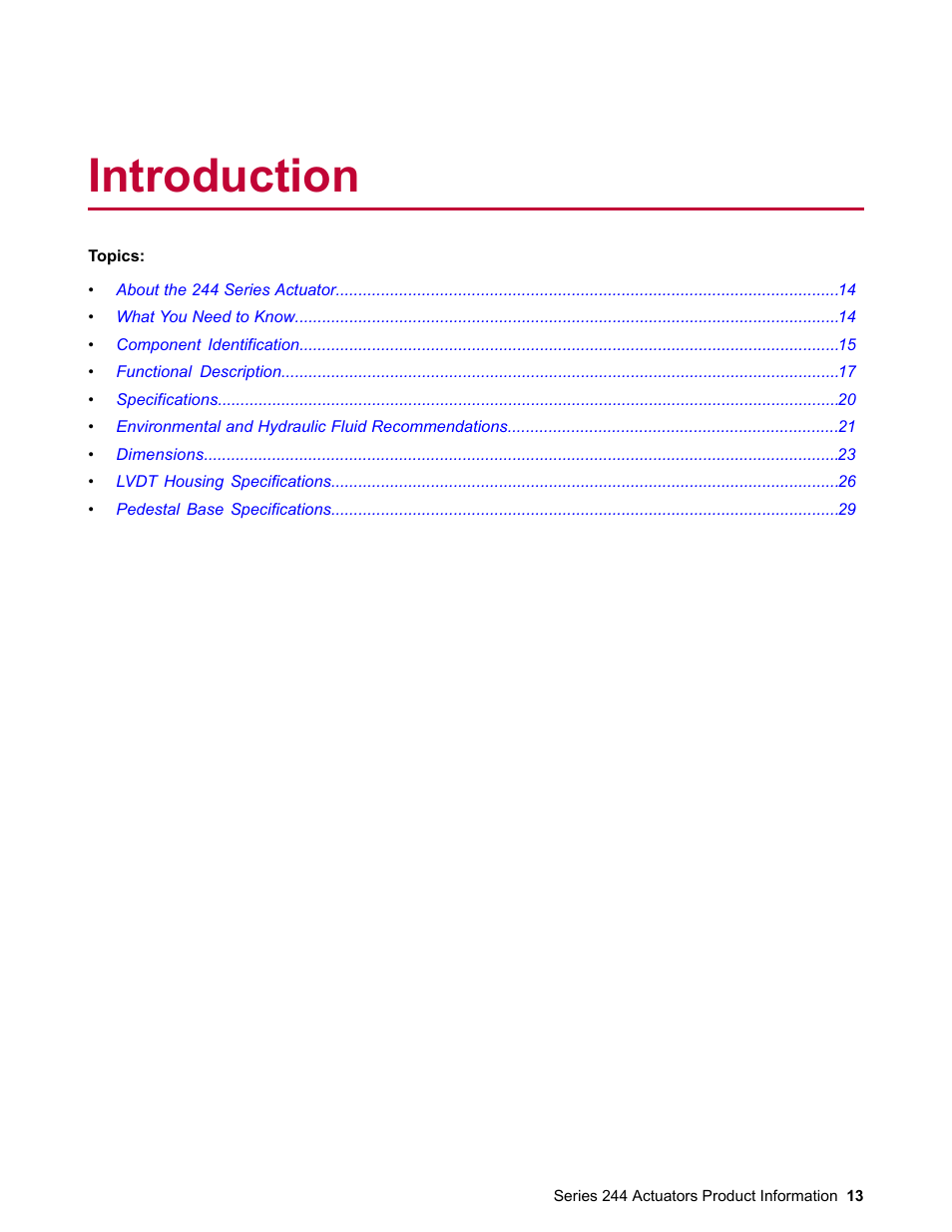 Introduction | MTS Series 244 Actuators User Manual | Page 13 / 68