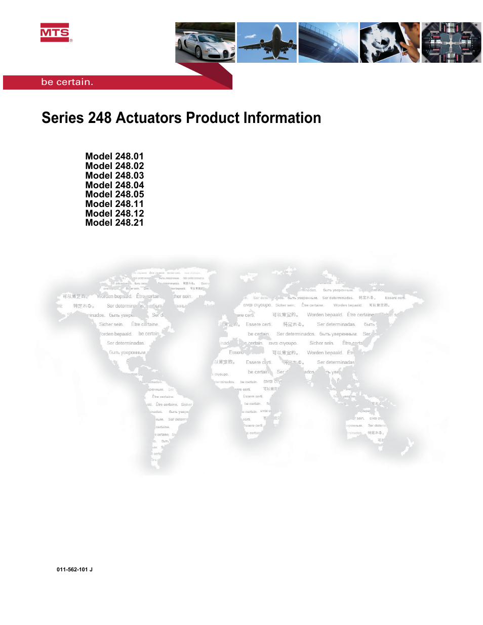 MTS Series 248 Actuators User Manual | 46 pages