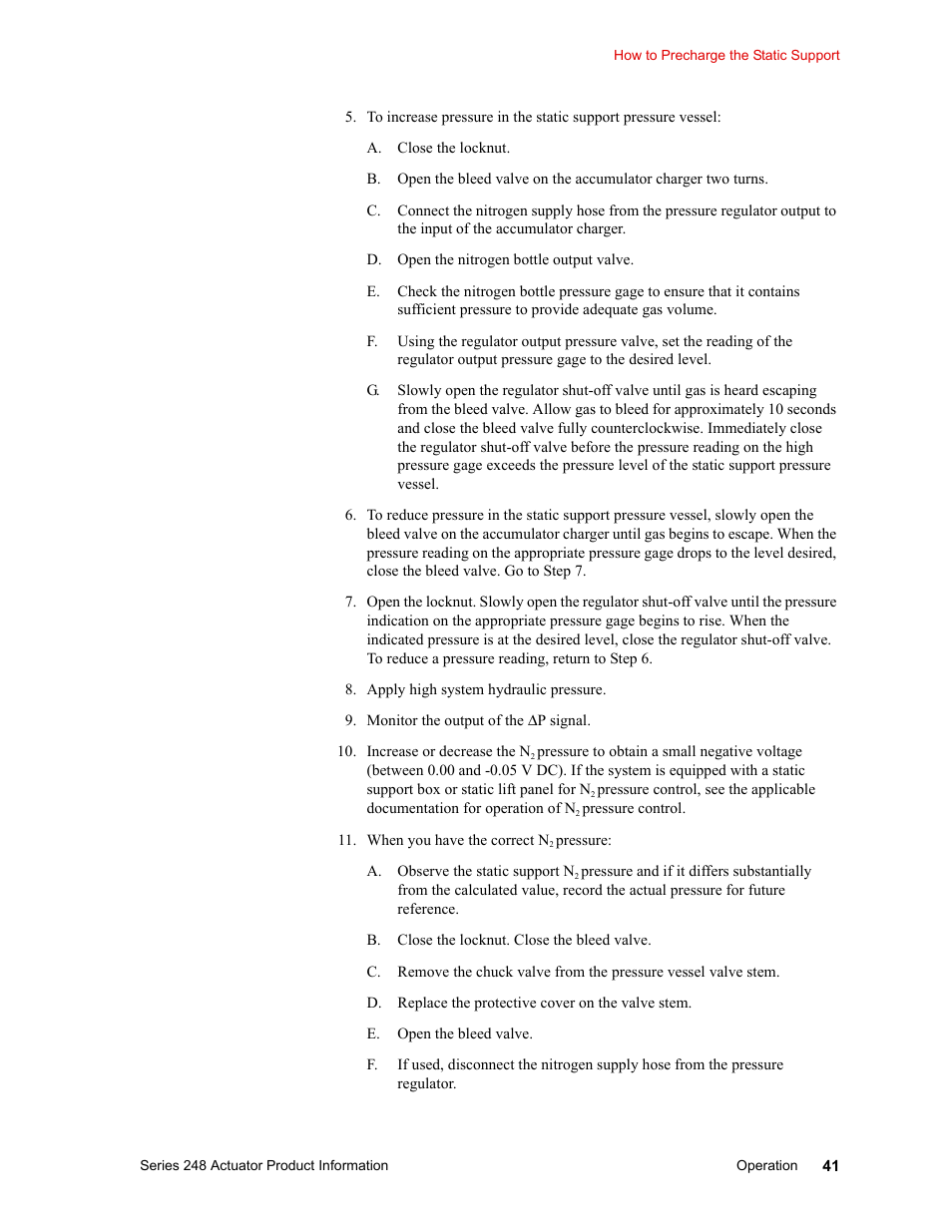 MTS Series 248 Actuators User Manual | Page 41 / 46