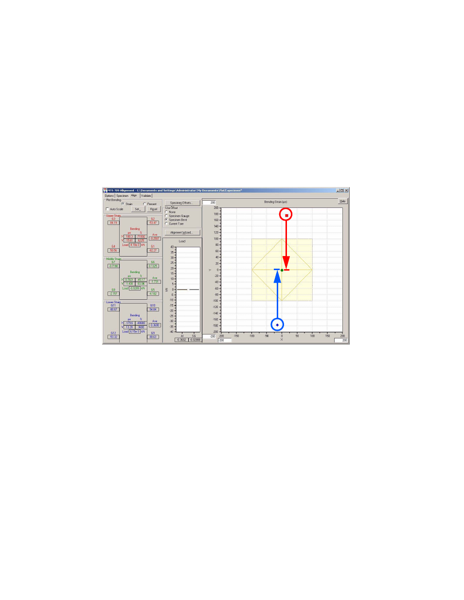 If the upper gauge y coordinate is positive, If the upper gauge y coordinate is positive 108 | MTS 709 Alignment System User Manual | Page 108 / 158