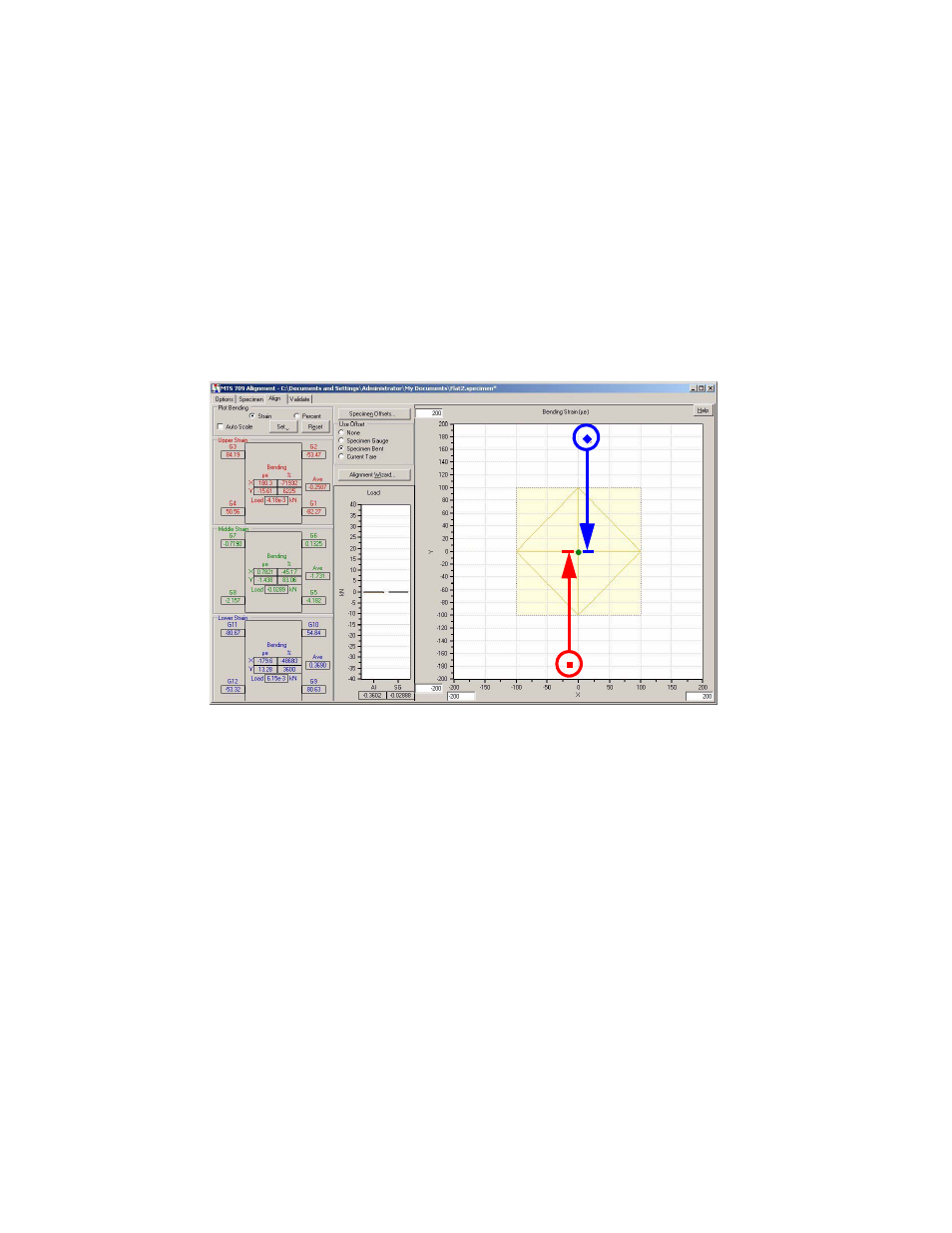 If the upper gauge y coordinate is negative, If the upper gauge y coordinate is negative 112 | MTS 709 Alignment System User Manual | Page 112 / 158