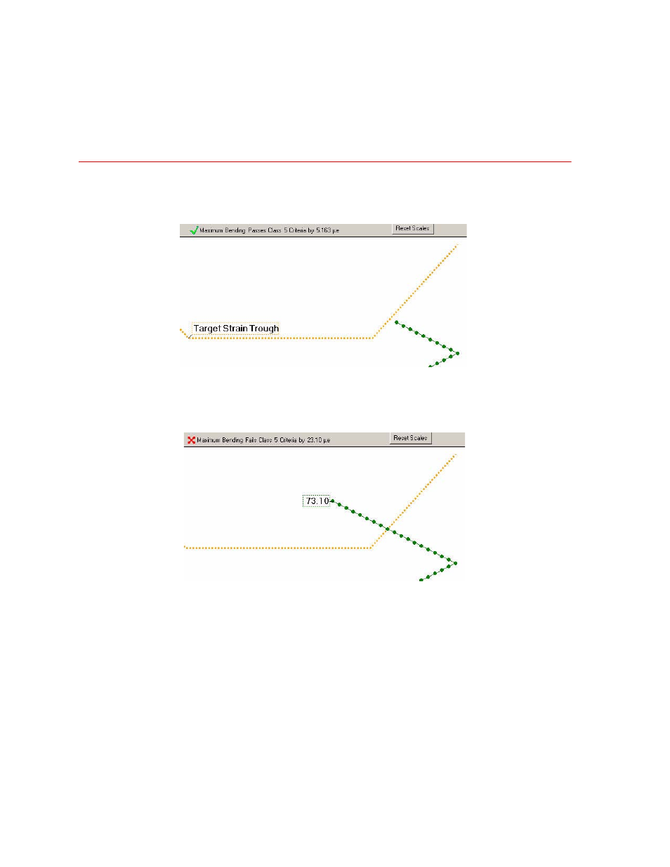 Pass/fail indicators, Pass/fail indicators 122 | MTS 709 Alignment System User Manual | Page 122 / 158