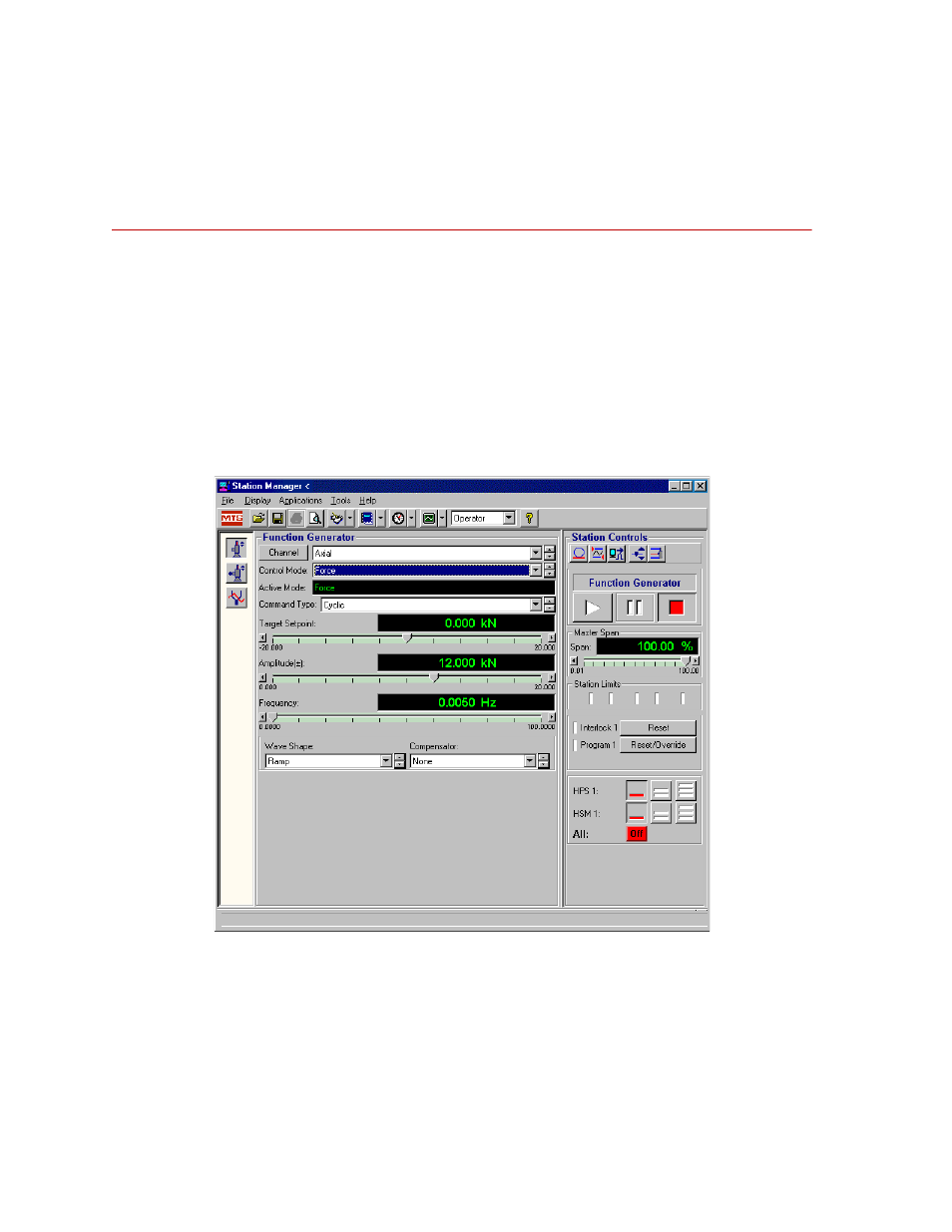 Using the 793 station manager function generator | MTS 709 Alignment System User Manual | Page 154 / 158