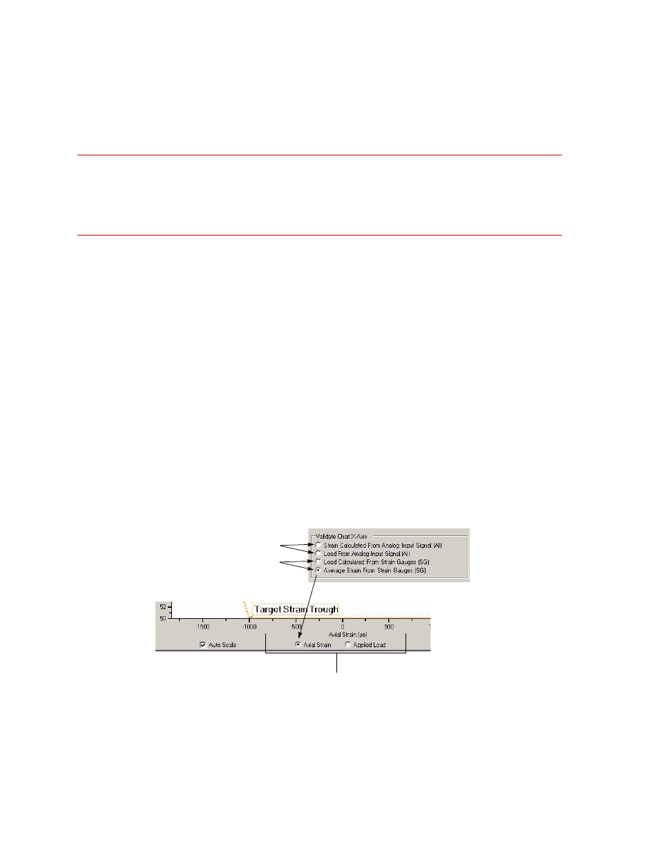 Fieldpoint data acquisition, Global settings, Load analog input signal | Validate chart x-axis, Fieldpoint data acquisition 66, Global settings 66, Load analog input, Signal | MTS 709 Alignment System User Manual | Page 66 / 158
