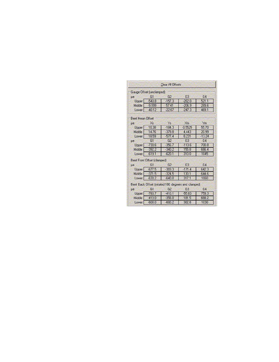 Offsets | MTS 709 Alignment System User Manual | Page 81 / 158