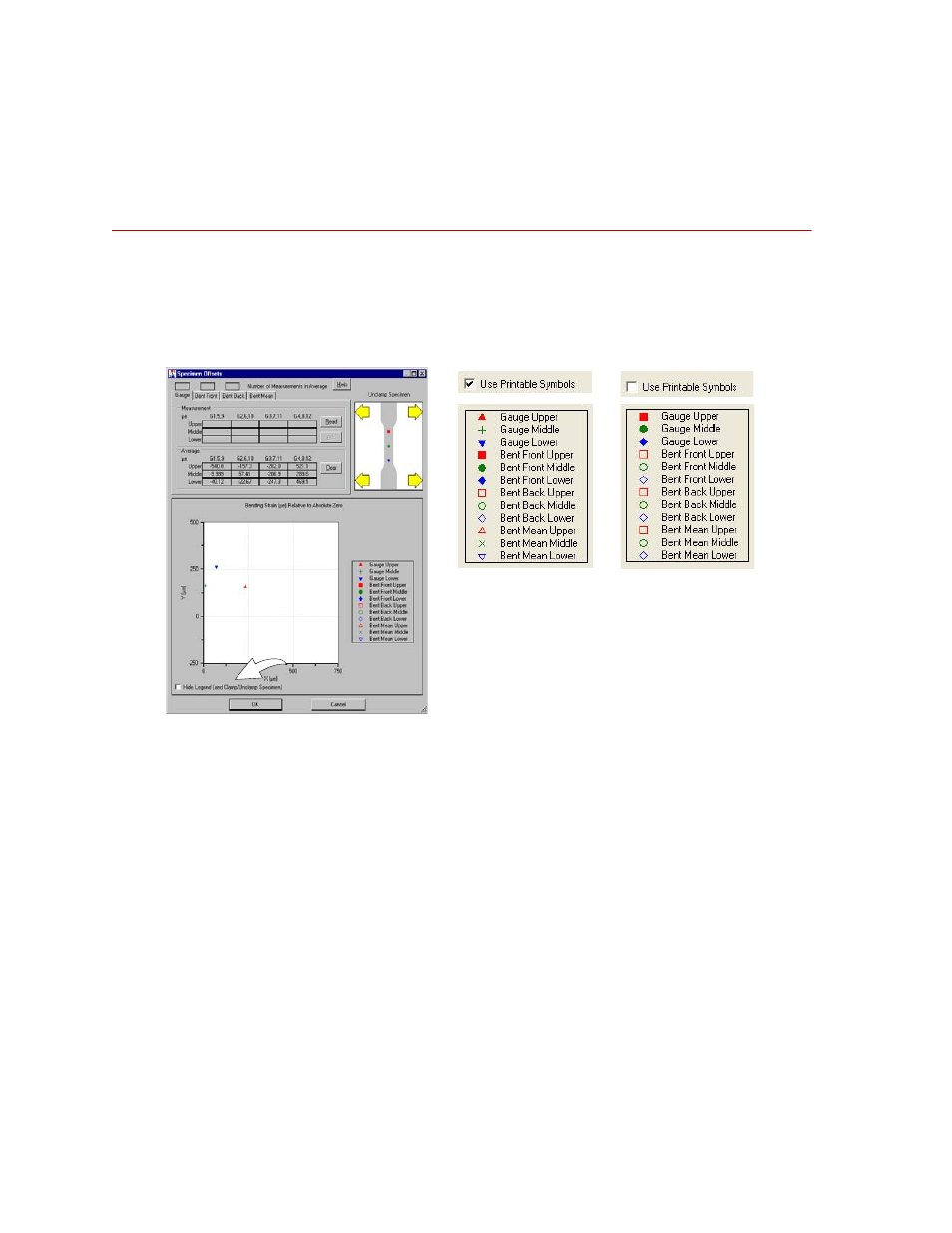 Printable symbols, Printable symbols 86 | MTS 709 Alignment System User Manual | Page 86 / 158