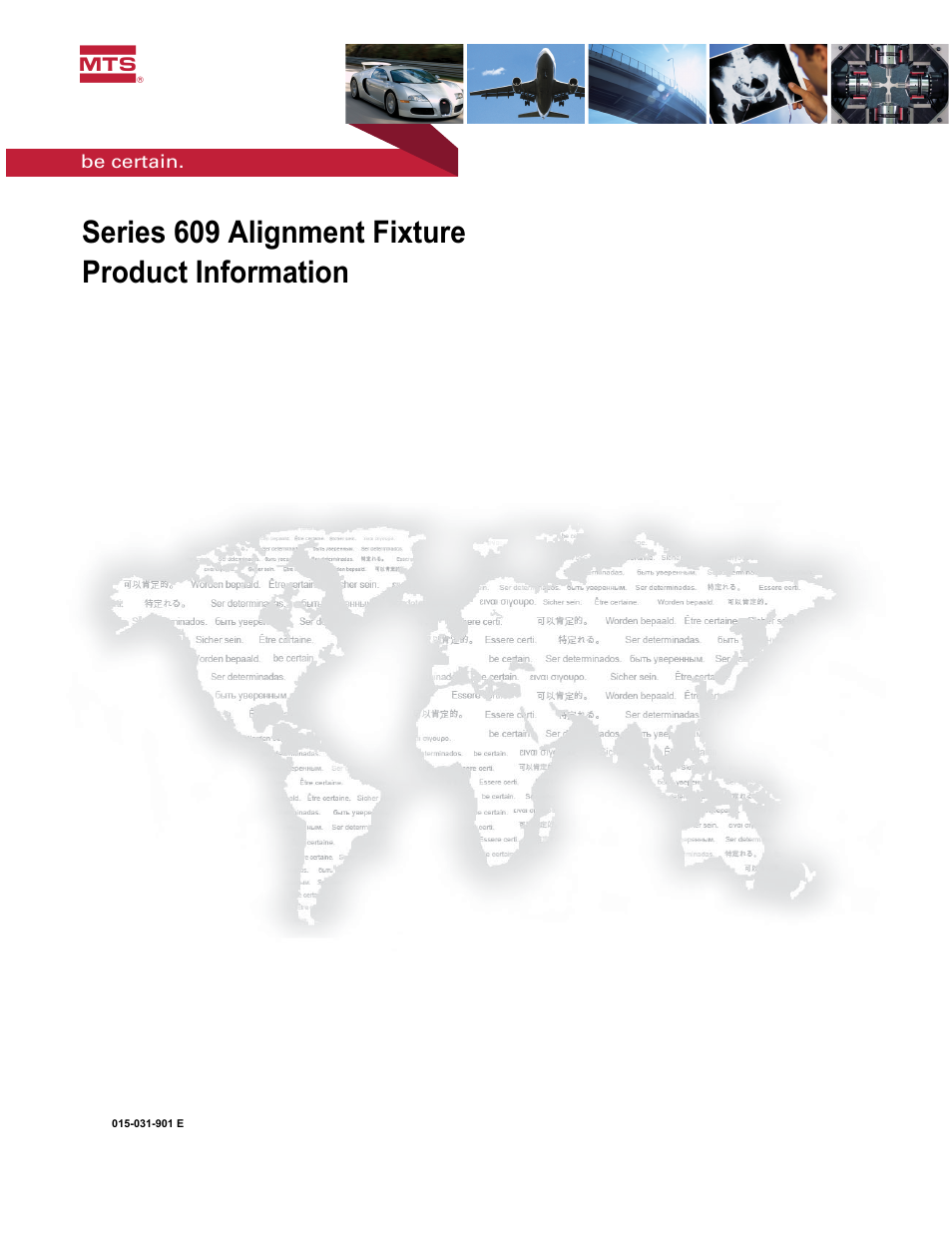 MTS Series 609 Alignment Fixture User Manual | 70 pages