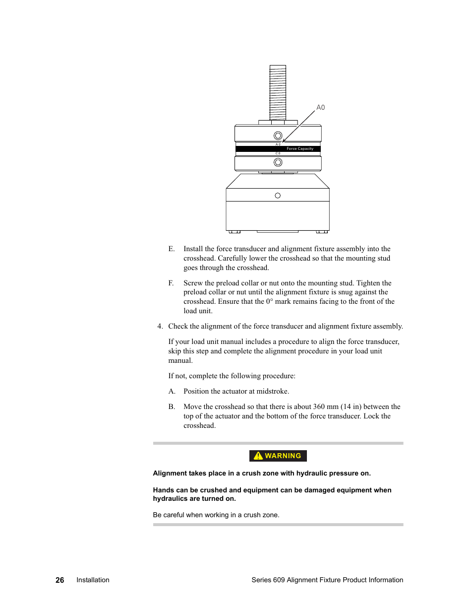 MTS Series 609 Alignment Fixture User Manual | Page 26 / 70