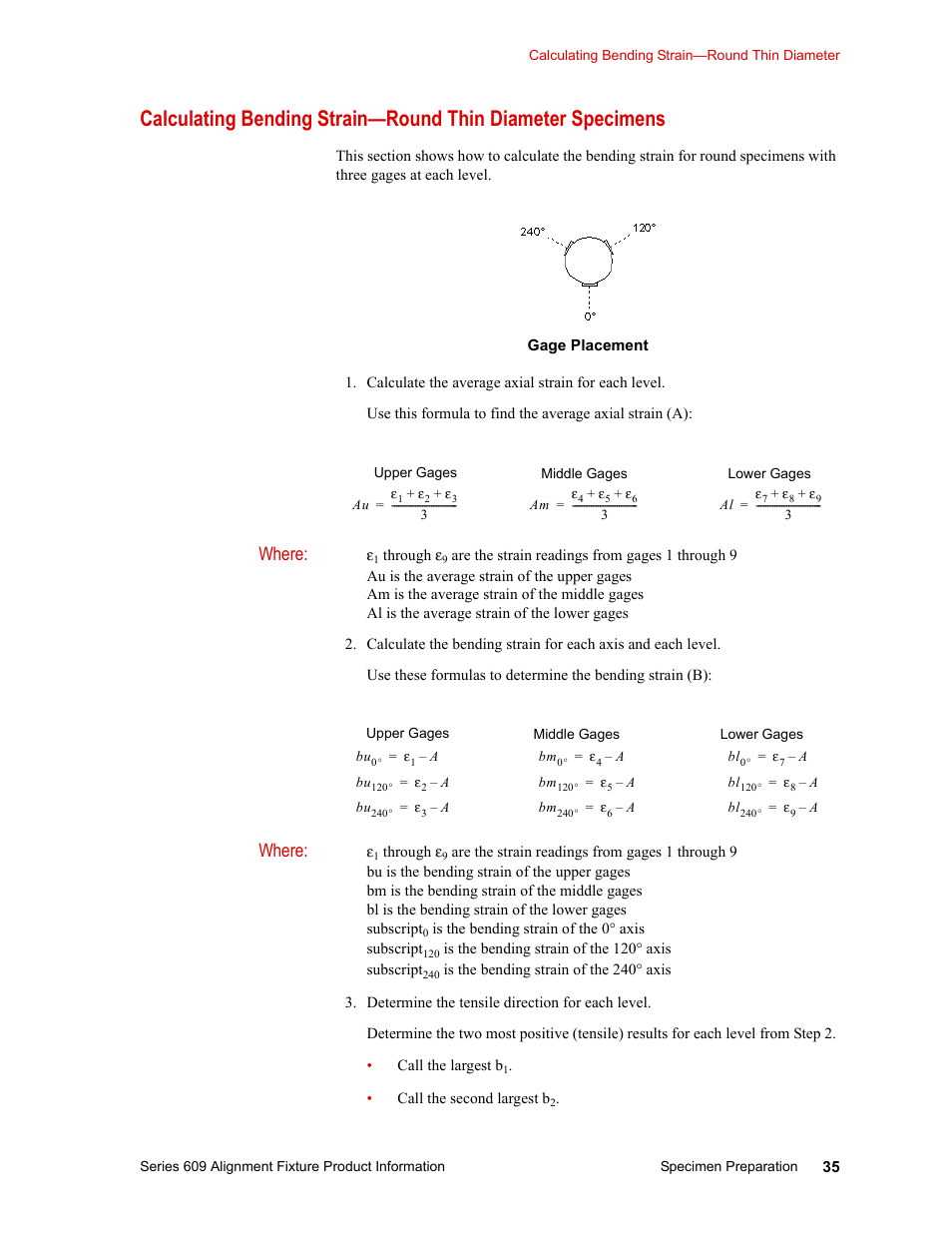 Where | MTS Series 609 Alignment Fixture User Manual | Page 35 / 70