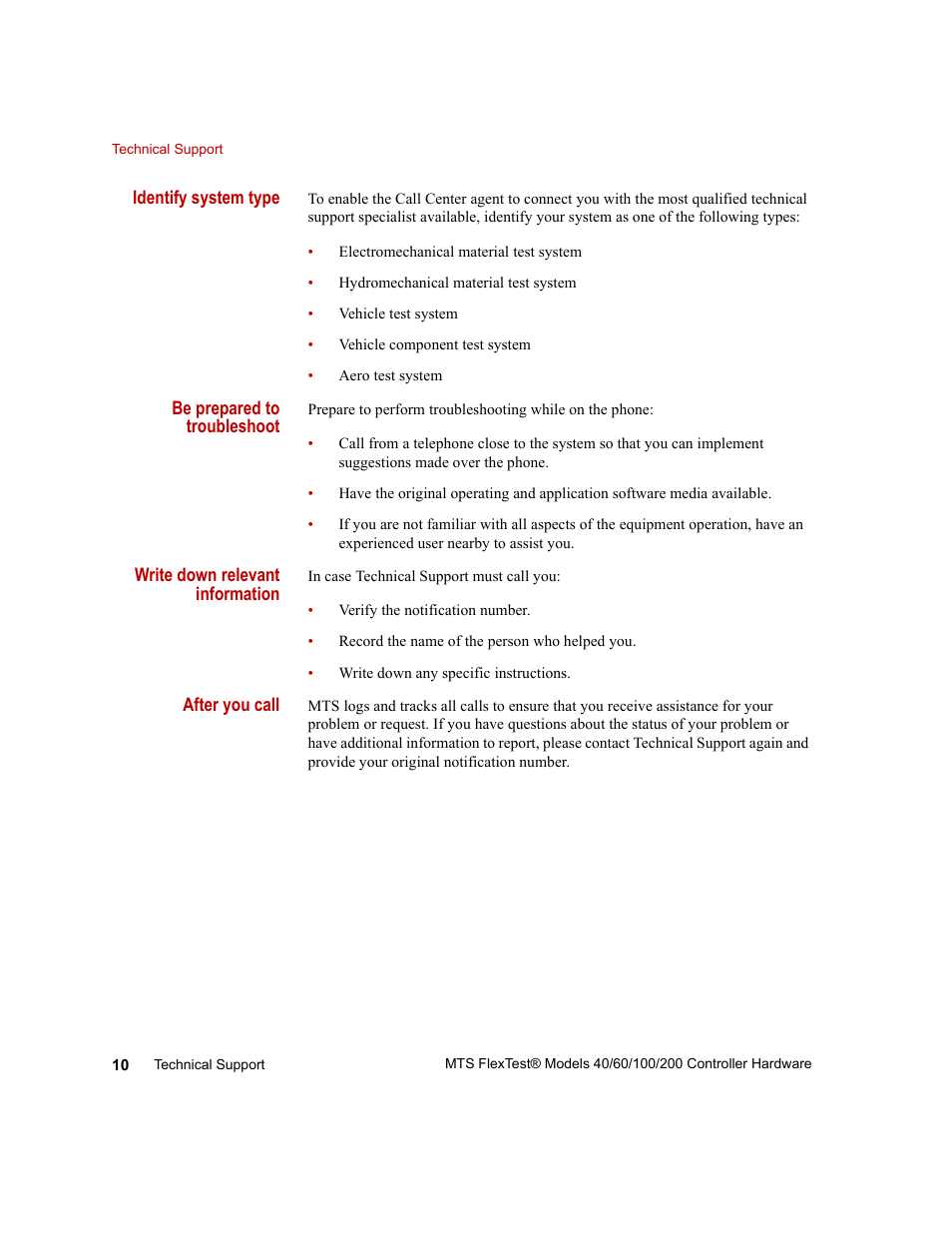 MTS FlexTest Models 200 User Manual | Page 10 / 344