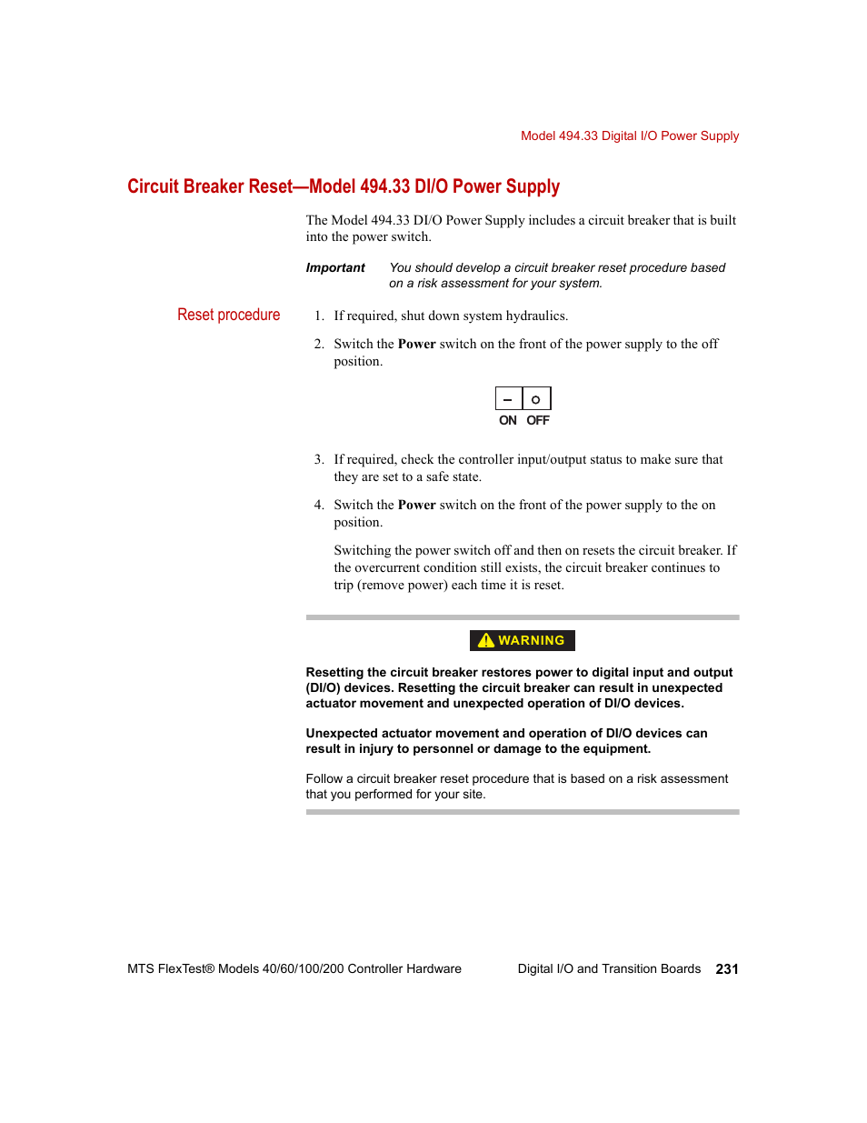 MTS FlexTest Models 200 User Manual | Page 231 / 344