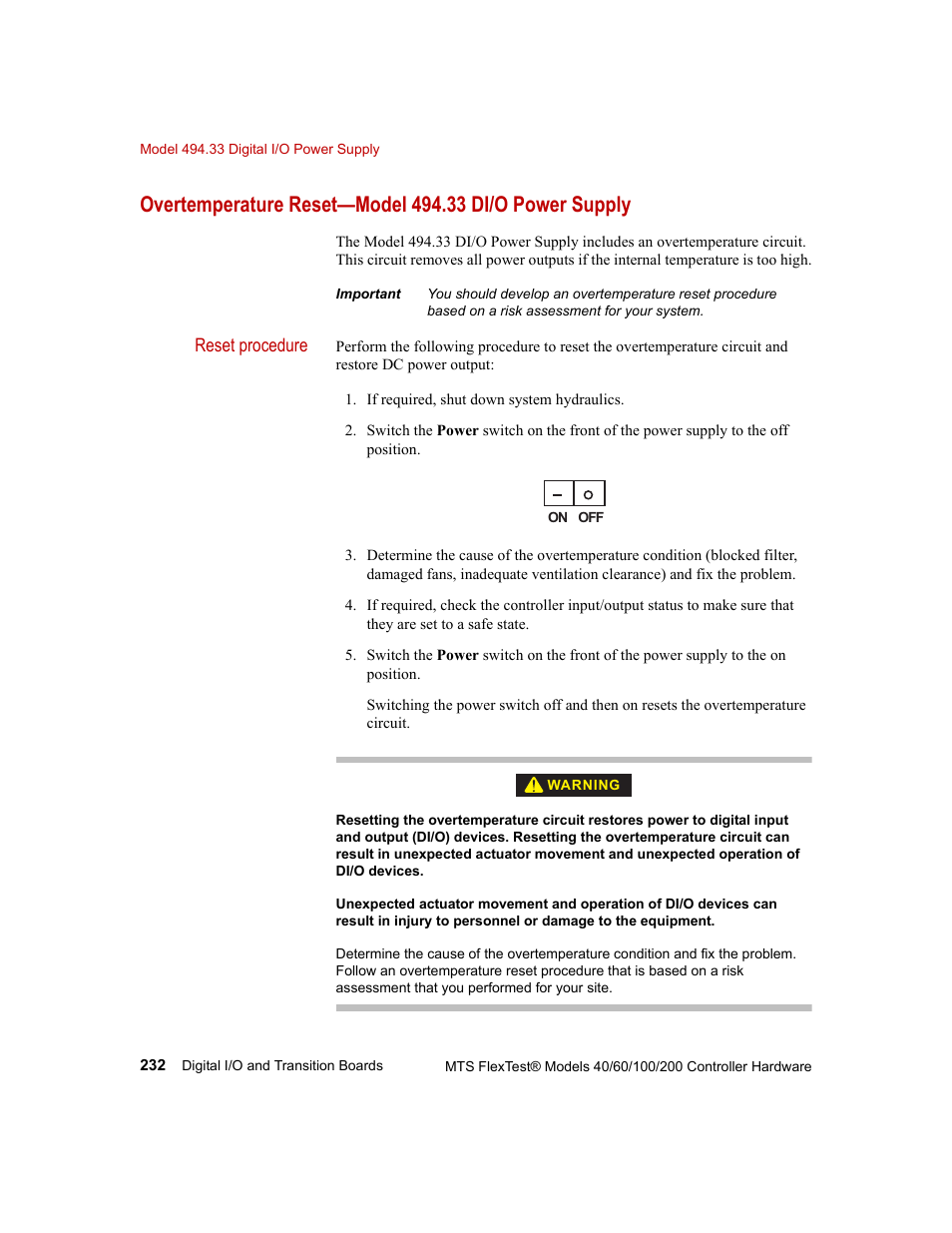 MTS FlexTest Models 200 User Manual | Page 232 / 344