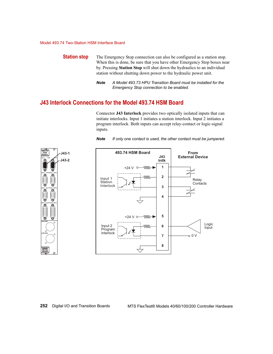 Station stop | MTS FlexTest Models 200 User Manual | Page 252 / 344