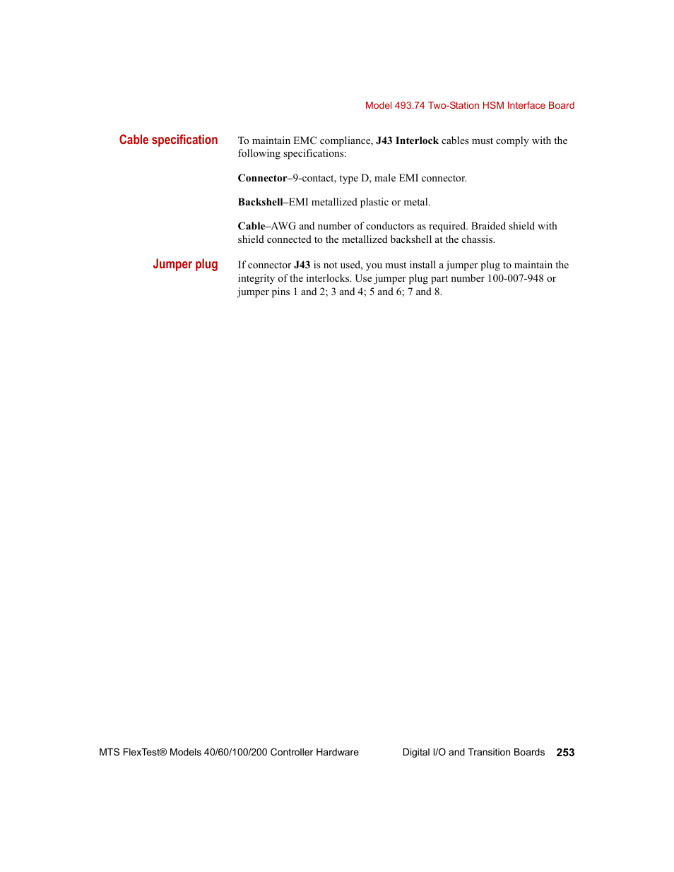 MTS FlexTest Models 200 User Manual | Page 253 / 344