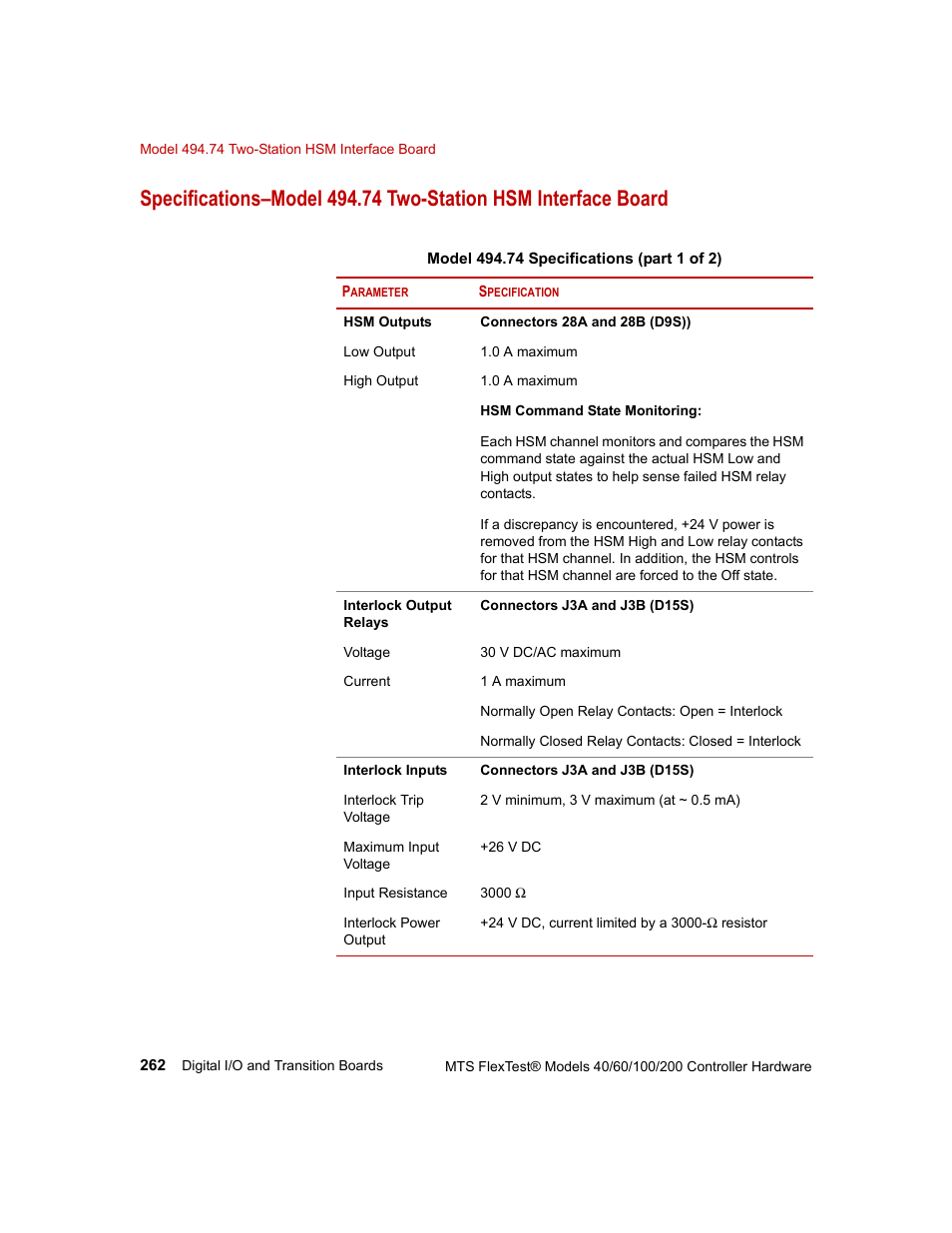 MTS FlexTest Models 200 User Manual | Page 262 / 344