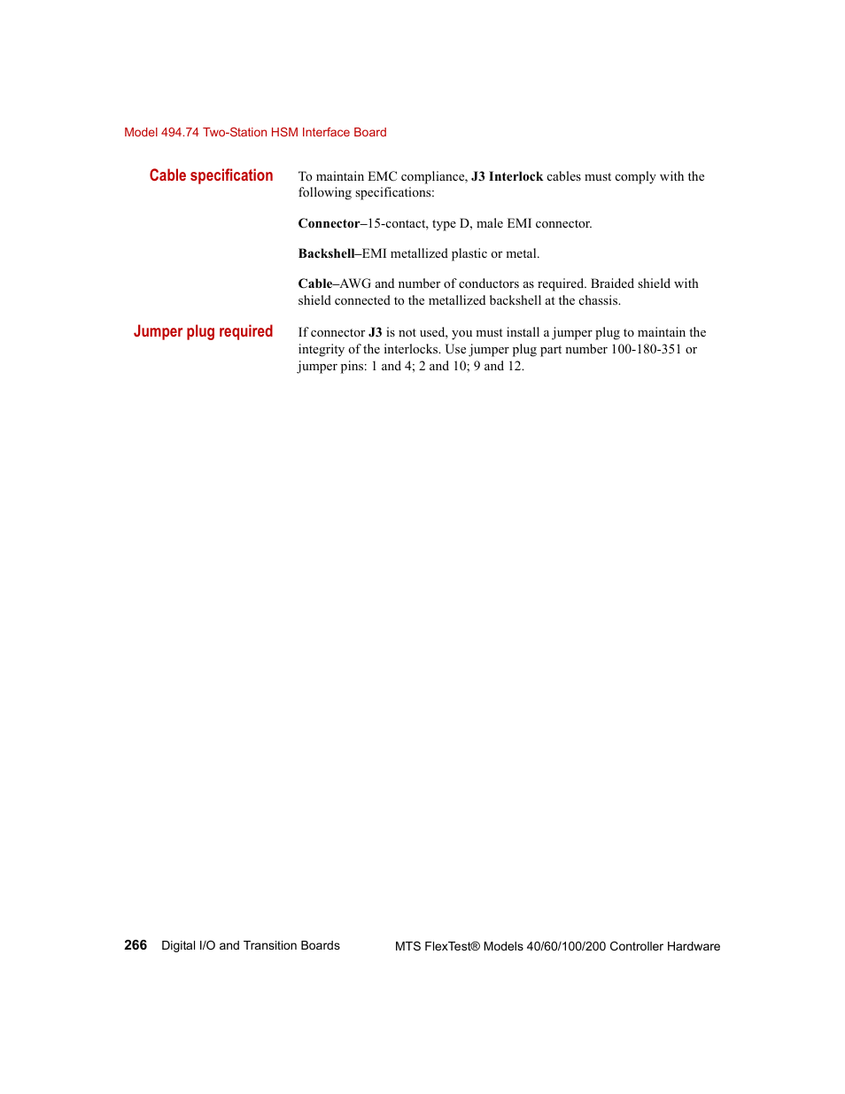 MTS FlexTest Models 200 User Manual | Page 266 / 344