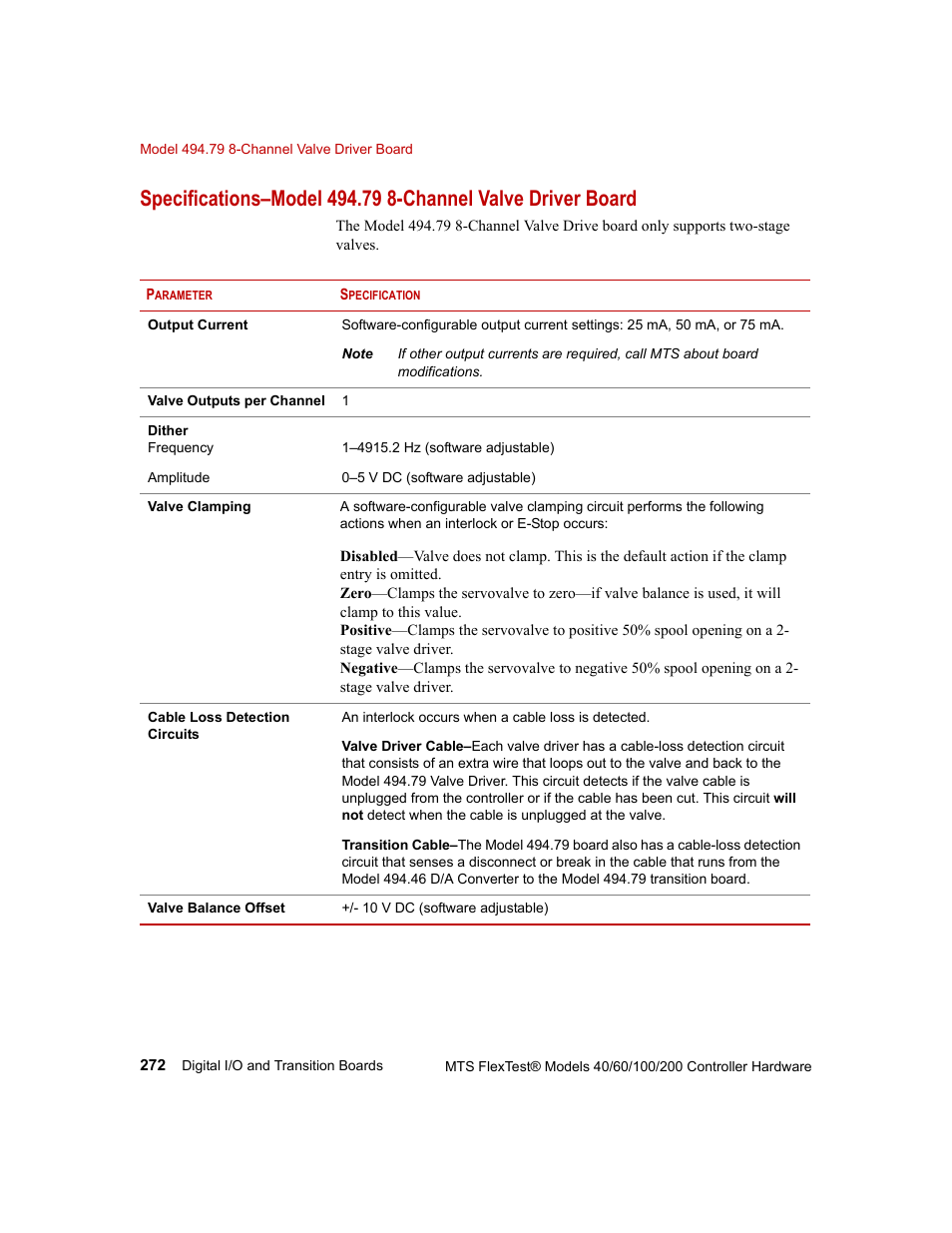 MTS FlexTest Models 200 User Manual | Page 272 / 344