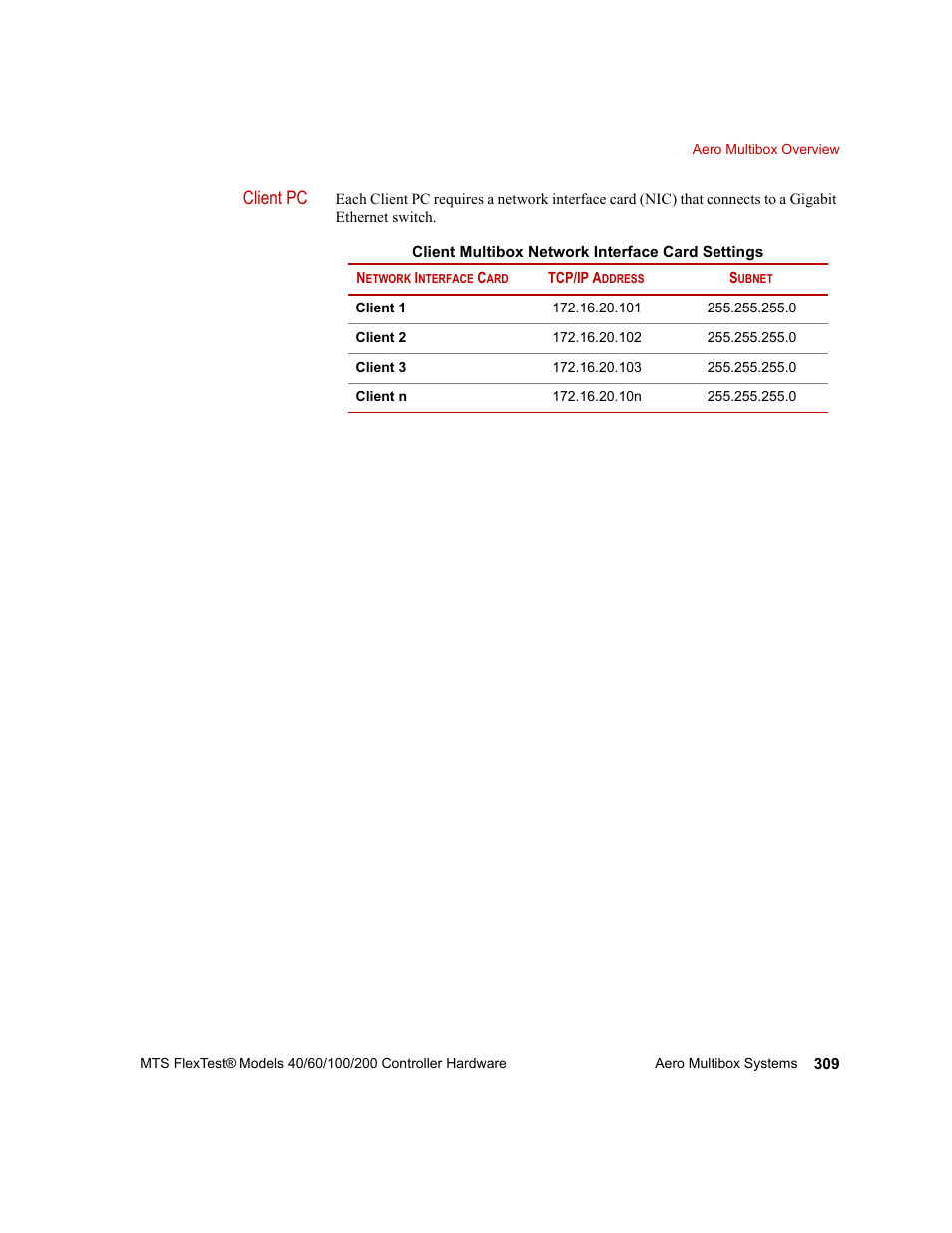 Client pc | MTS FlexTest Models 200 User Manual | Page 309 / 344