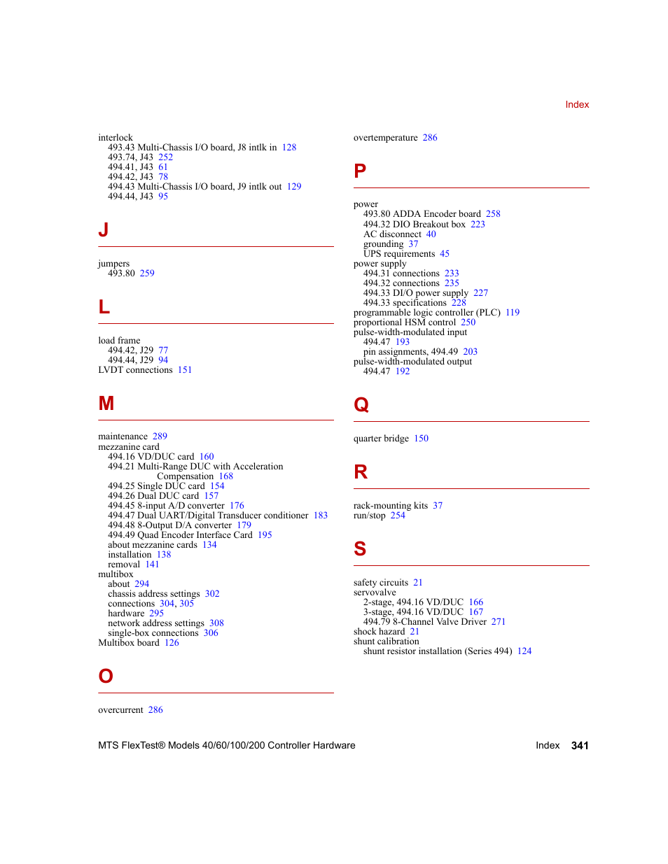 MTS FlexTest Models 200 User Manual | Page 341 / 344