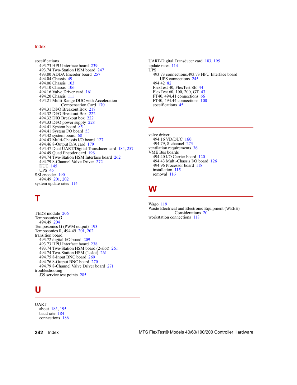 MTS FlexTest Models 200 User Manual | Page 342 / 344