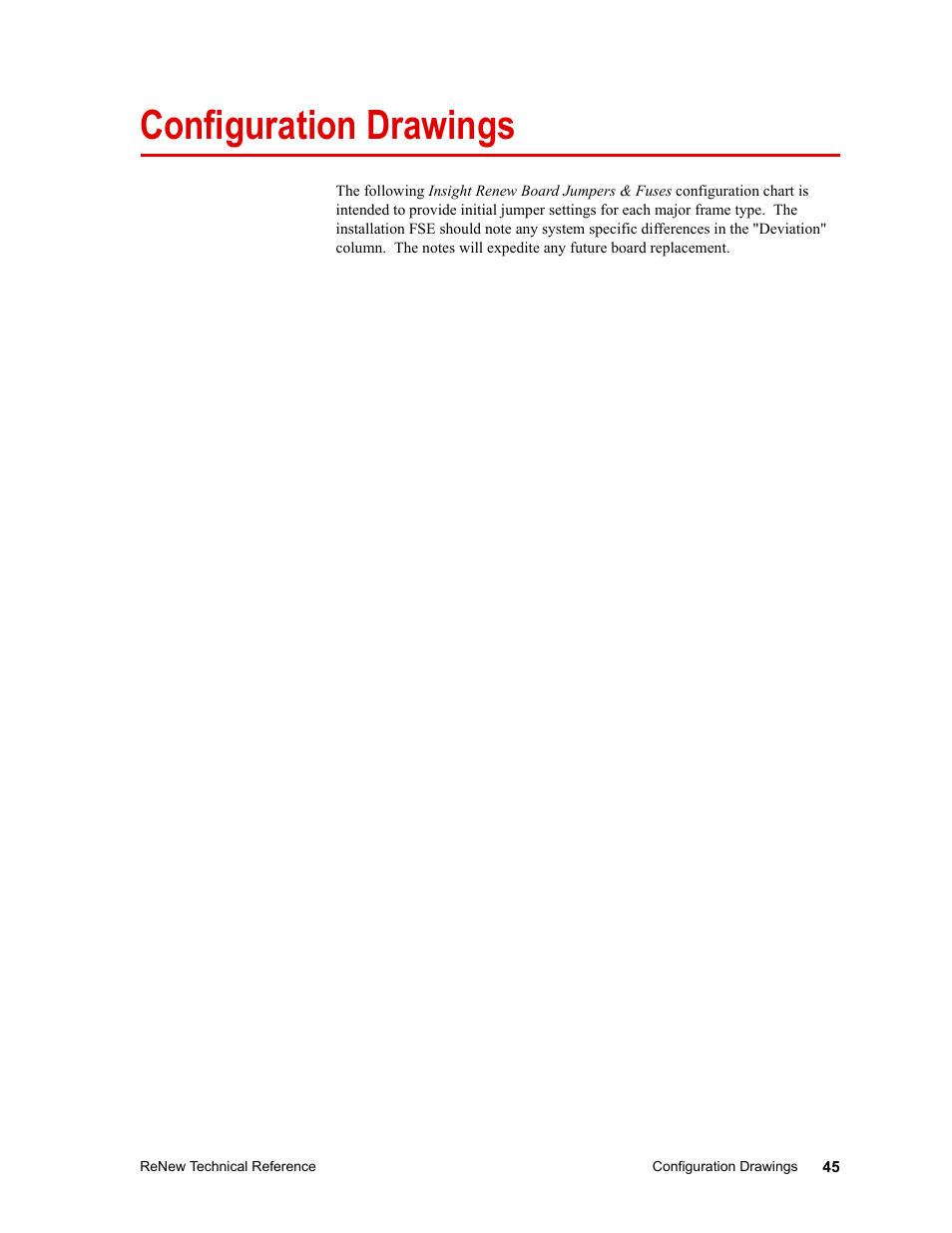 Configuration drawings, Configuration drawings 45 | MTS ReNew Technical Reference User Manual | Page 45 / 50