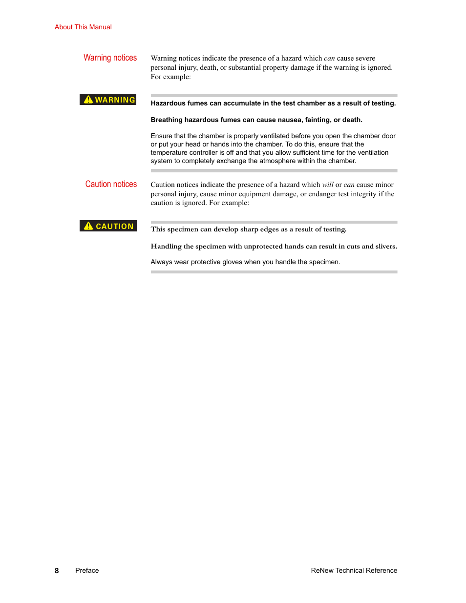 MTS ReNew Technical Reference User Manual | Page 8 / 50