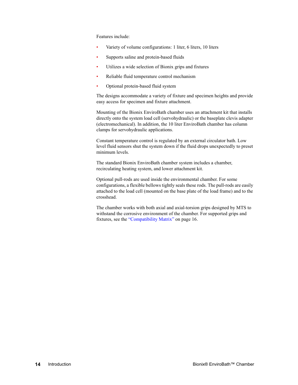 MTS Bionix EnviroBath User Manual | Page 14 / 40