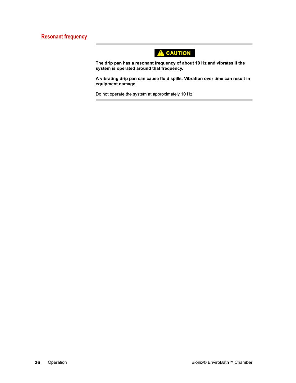 Resonant frequency | MTS Bionix EnviroBath User Manual | Page 36 / 40
