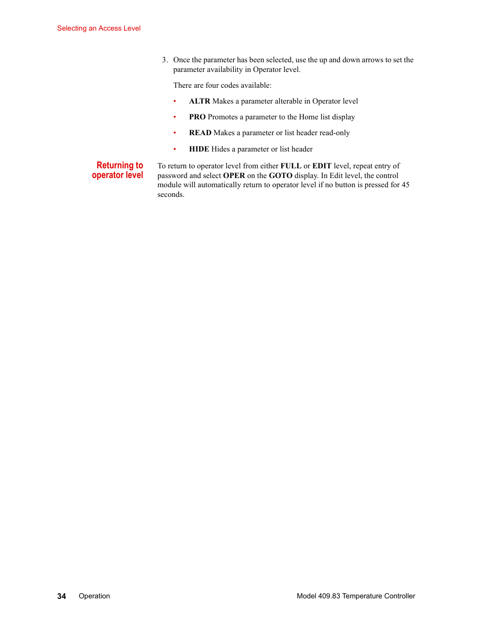 MTS Model 409.83 Temperature Controller User Manual | Page 34 / 40