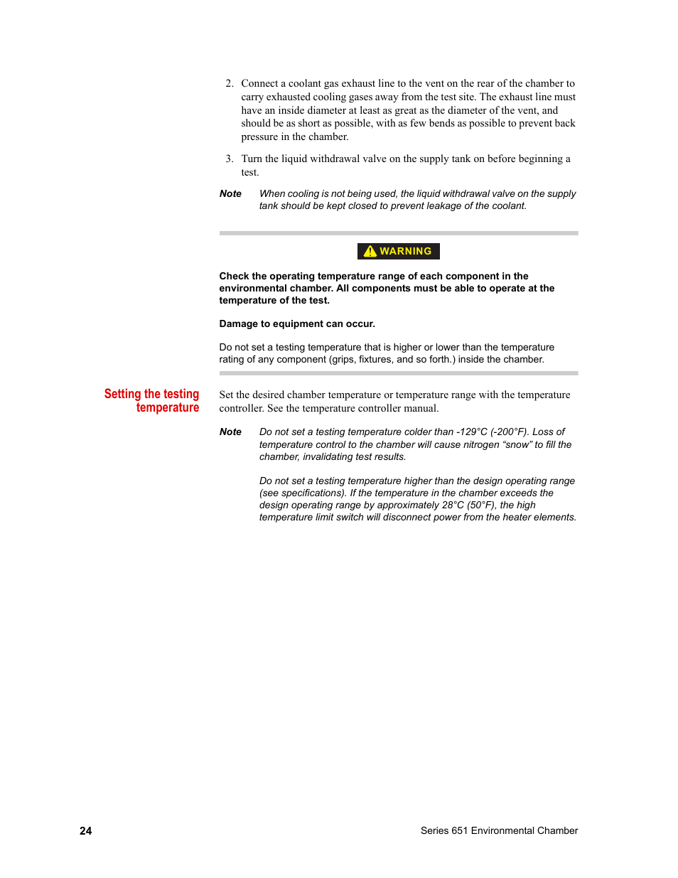 MTS Series 651 Environmental Chambers User Manual | Page 24 / 30