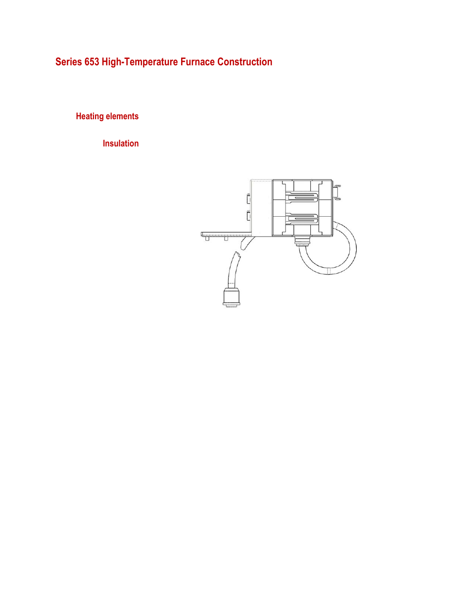 Series 653 high-temperature furnace construction | MTS Series 653 High-Temperature Furnaces User Manual | Page 18 / 38