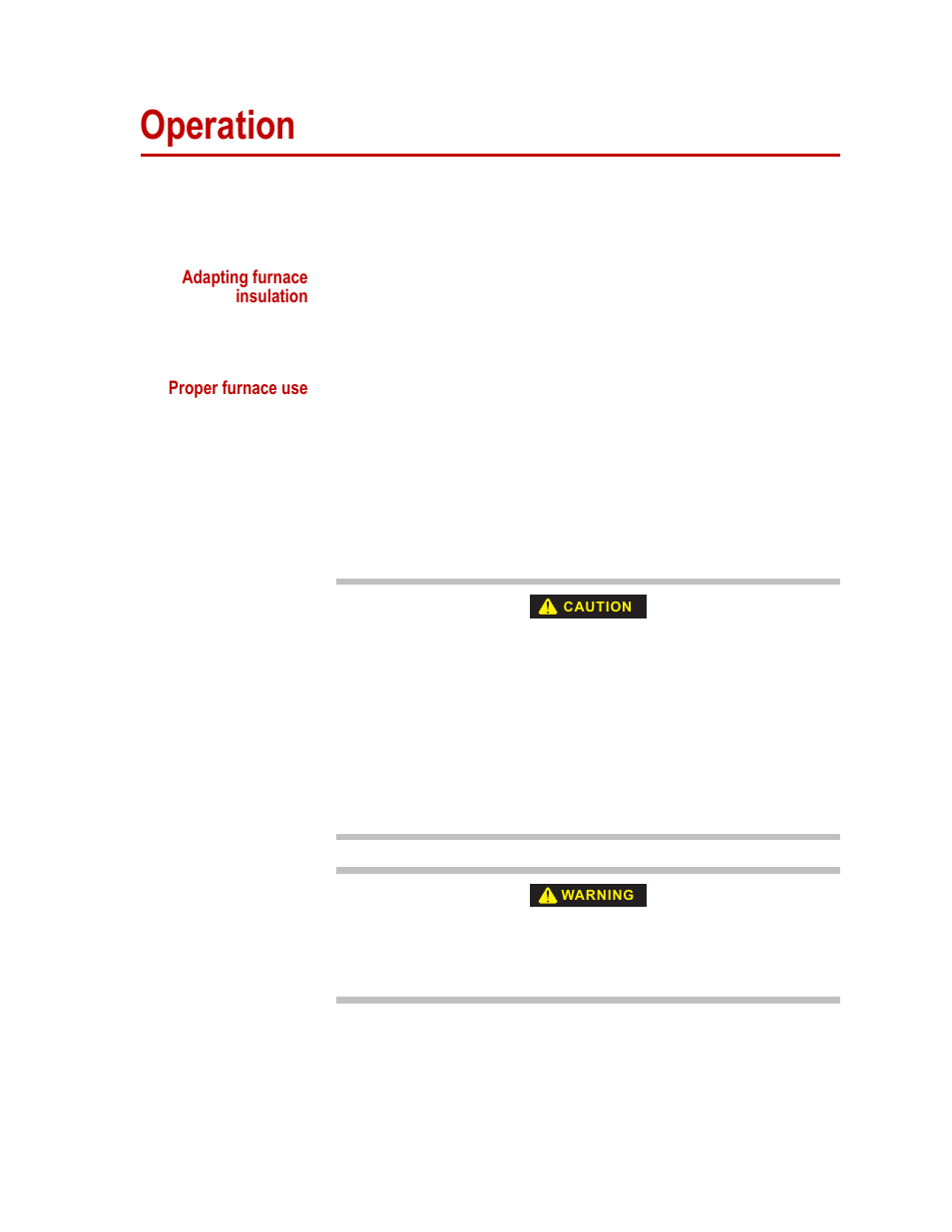 Operation, Operation 31 | MTS Series 653 High-Temperature Furnaces User Manual | Page 31 / 38