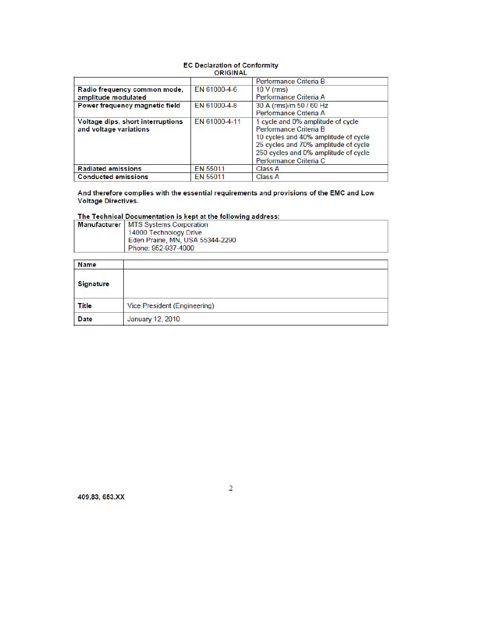 MTS Series 653 High-Temperature Furnaces User Manual | Page 6 / 38