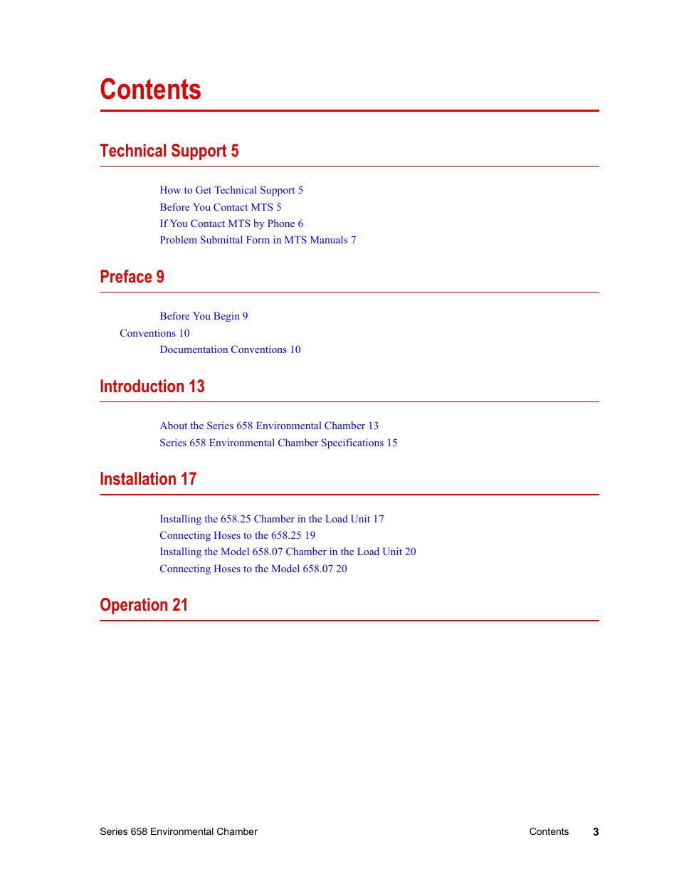 MTS Series 658 Environmental Chamber User Manual | Page 3 / 24