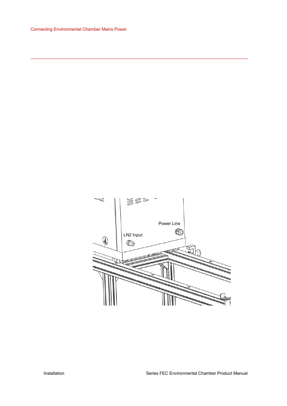 Connecting environmental chamber mains power, Connecting environmental chamber mains power 26 | MTS Series FEC Environmental Chamber User Manual | Page 26 / 48