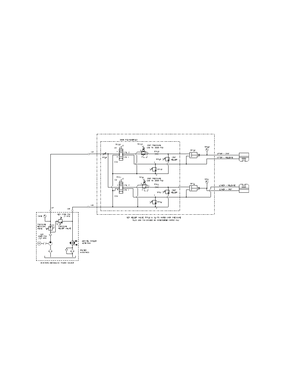 Series 685 grip supply hydraulic schematics, Series 685 grip supply hydraulic schematics 16 | MTS Series 685 Hydraulic Grip Supply User Manual | Page 16 / 48