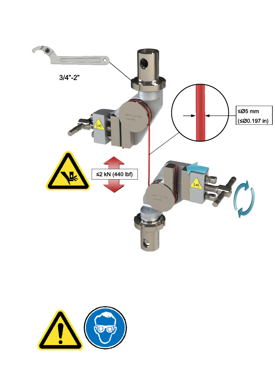 MTS Grip-Manual Bollard-2 kN User Manual | Page 2 / 2