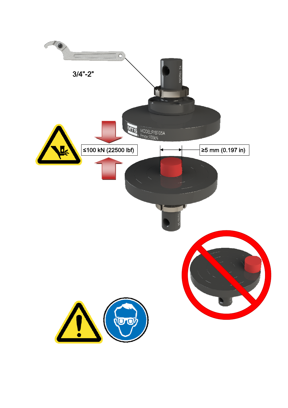 MTS Compression Platen-100 kN-150mm User Manual | Page 2 / 2