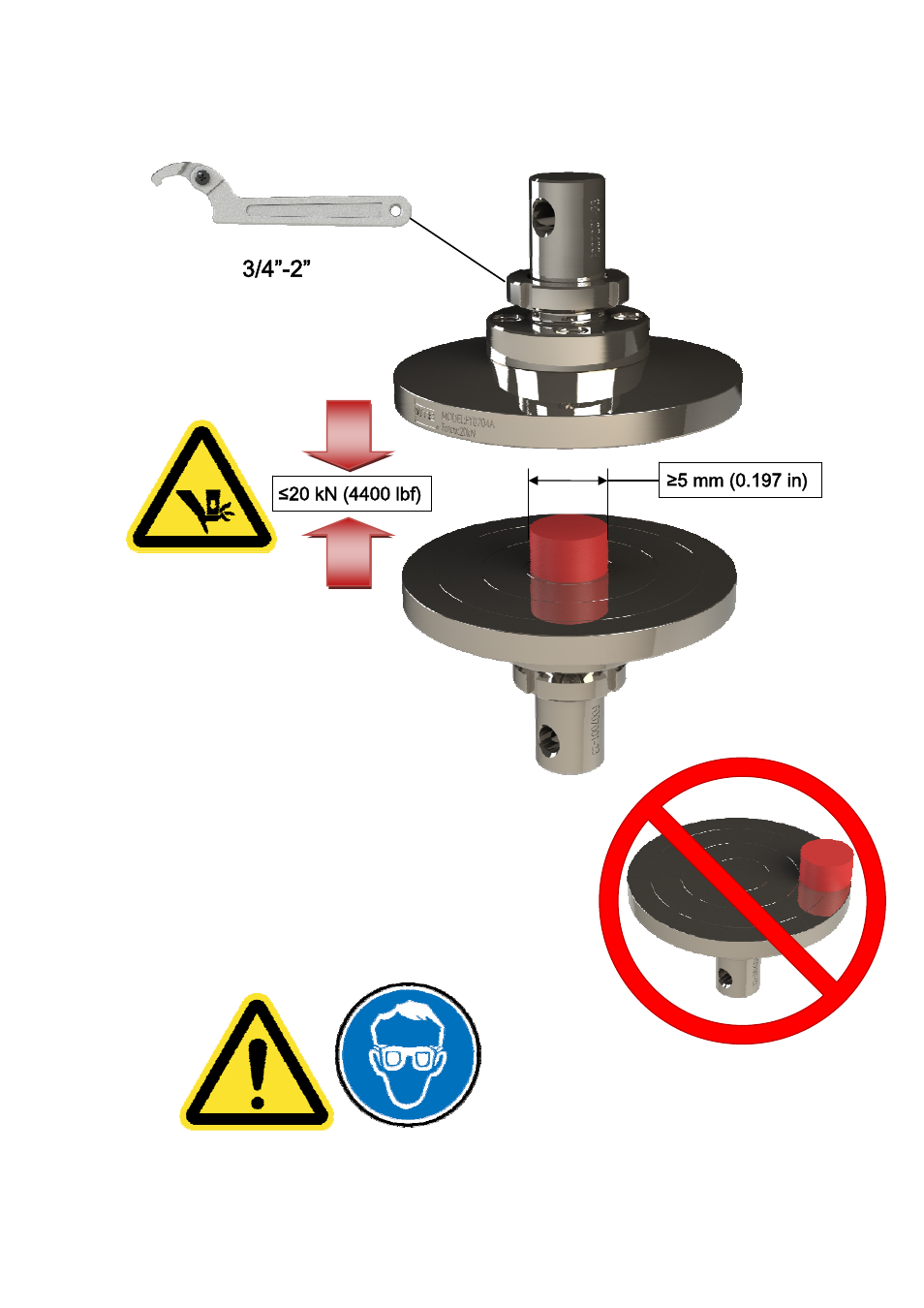 MTS Compression Platen-20 kN User Manual | Page 2 / 2